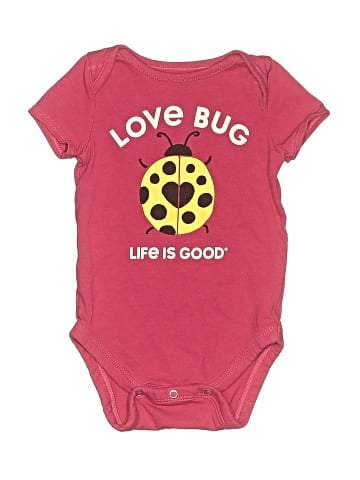 Life Is Good Short Sleeve Onesie (view 1)