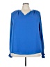 Unbranded 100% Polyester Blue Long Sleeve Blouse Size 3X - photo 1