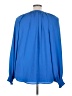 Unbranded 100% Polyester Blue Long Sleeve Blouse Size 3X - photo 2