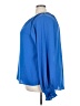 Unbranded 100% Polyester Blue Long Sleeve Blouse Size 3X - photo 5