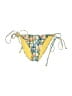 Assorted Brands Floral Yellow Swimsuit Bottoms Size M - photo 1