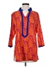 Assorted Brands Paisley Orange 3/4 Sleeve Blouse Size S - photo 1