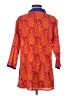 Assorted Brands Paisley Orange 3/4 Sleeve Blouse Size S - photo 2