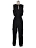 Discreet 100% Polyester Solid Black Jumpsuit Size L - photo 2