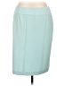 Nine West Solid Teal Formal Skirt Size L - photo 2