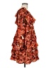 TCEC 100% Polyester Paisley Orange Cocktail Dress Size M - photo 4