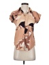 Assorted Brands 100% Rayon Camo Brown Short Sleeve Blouse Size XS - photo 1