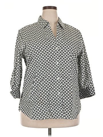 Foxcroft 3/4 Sleeve Blouse (view 1)