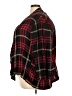 Catherines 100% Rayon Plaid Red Burgundy Kimono Size 3X (petite) - photo 5