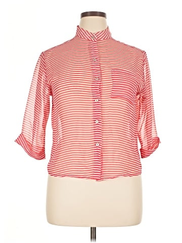 Lovely Day 3/4 Sleeve Button-Down Shirt (view 1)