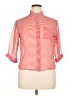 Lovely Day Stripes Red 3/4 Sleeve Button-Down Shirt Size XL (estimated) - photo 1