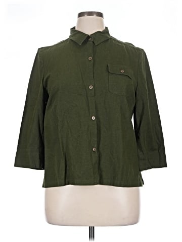 Norton McNaughton 3/4 Sleeve Button-Down Shirt (view 1)