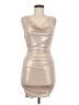 Windsor Metallic Tan Cocktail Dress Size M - photo 1