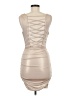 Windsor Metallic Tan Cocktail Dress Size M - photo 2
