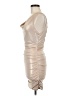 Windsor Metallic Tan Cocktail Dress Size M - photo 5