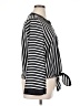 Halogen 100% Polyester Stripes Black Long Sleeve Blouse Size XL - photo 4