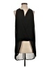 Sans Souci 100% Polyester Black Sleeveless Blouse Size S - photo 1