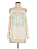 Charming Charlie Ivory Long Sleeve Blouse Size M - photo 1