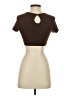 Shein Brown Short Sleeve Turtleneck Size 2 - photo 2