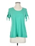 Slinky Brand Teal Short Sleeve Top Size XS - photo 1