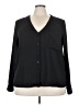 Forever 21 Plus Black Long Sleeve Blouse Size 3X - photo 1