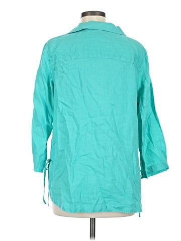 Isaac Mizrahi 3/4 Sleeve Button-Down Shirt (view 2)