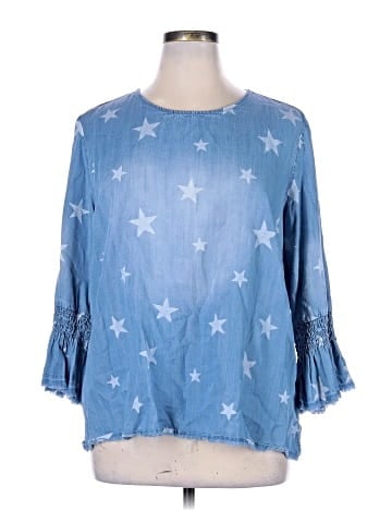 MULTIPLES 3/4 Sleeve Blouse (view 1)
