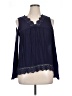 Jolt 100% Rayon Blue Long Sleeve Blouse Size XL - photo 1