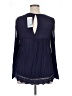 Jolt 100% Rayon Blue Long Sleeve Blouse Size XL - photo 2