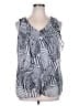 AB Studio 100% Polyester Silver Tank Top Size XL - photo 1