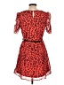 Freebird Animal Print Red Cocktail Dress Size L - photo 2