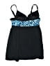 Great Lengths Swim Animal Print Blue Swimsuit Top Size M - photo 2