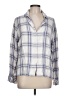Rails 100% Rayon Plaid Silver Long Sleeve Blouse Size L - photo 1