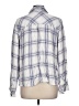 Rails 100% Rayon Plaid Silver Long Sleeve Blouse Size L - photo 2