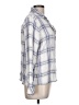Rails 100% Rayon Plaid Silver Long Sleeve Blouse Size L - photo 4