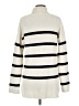 The Drop Stripes Ivory Turtleneck Sweater Size M - photo 2