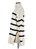 The Drop Stripes Ivory Turtleneck Sweater Size M - photo 5