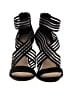 Jessica Simpson Stripes Black Sandals Size 10 - photo 2