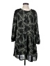 Hinge 100% Polyester Paisley Black Casual Dress Size S - photo 1