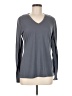 Adidas 100% Polyester Gray Long Sleeve T-Shirt Size Med - P - photo 1