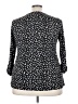 Cocomo Polka Dots Black 3/4 Sleeve Blouse Size 2X - photo 2