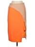Very J 100% Polyester Color Block Orange Casual Skirt Size M - photo 1