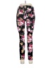 Bobbie Brooks Floral Black Yoga Pants Size L - photo 2