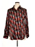 Maison d' Amelie Print Red Long Sleeve Blouse Size XL - photo 1