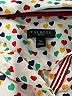 Talbots 100% Cotton Polka Dots Ivory Long Sleeve Blouse Size S - photo 7