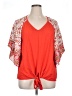 Assorted Brands Orange Short Sleeve Blouse Size 1X - photo 1
