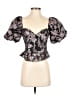 ASTR The Label Black Short Sleeve Blouse Size XS - photo 1