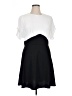 CeCe 100% Polyester Solid Black Casual Dress Size 16 - photo 1