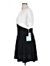 CeCe 100% Polyester Solid Black Casual Dress Size 16 - photo 5