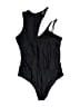 Unbranded Solid Black One Piece Swimsuit Size M - photo 1